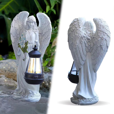 Solar Angel Outdoor Garden Decor Statues Gifts for Women