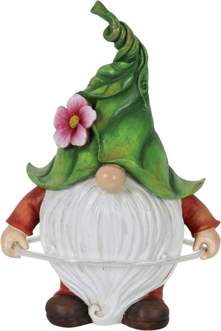 Solar Garden Gnome Statue Lights with LED Hula Hoop