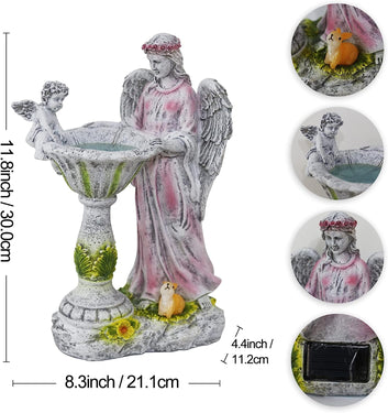 Solar Angel Garden Statue with Color Changing Light