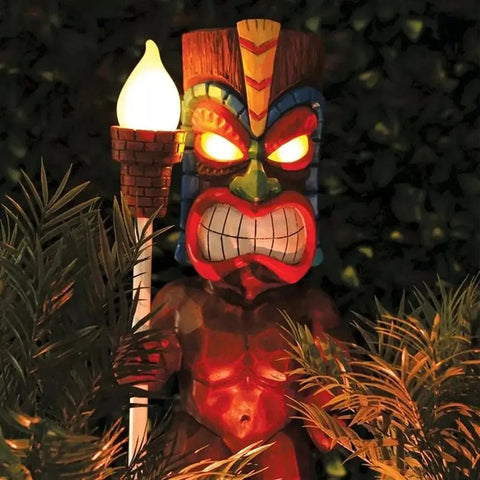 Solar Tiki Totem Lights for Garden  Decoration