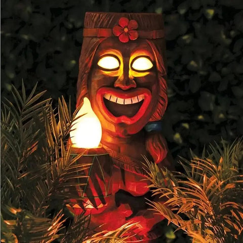 Solar Tiki Totem Lights for Garden  Decoration