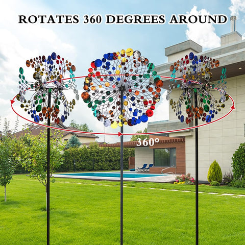 Retro Two-Way Wind Spinner for Garden and Yard