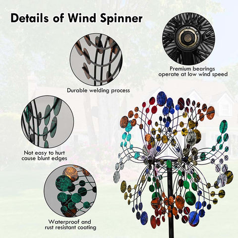 Retro Two-Way Wind Spinner for Garden and Yard