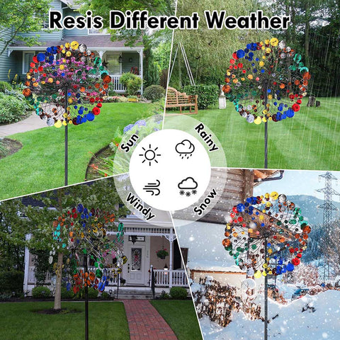 Retro Two-Way Wind Spinner for Garden and Yard