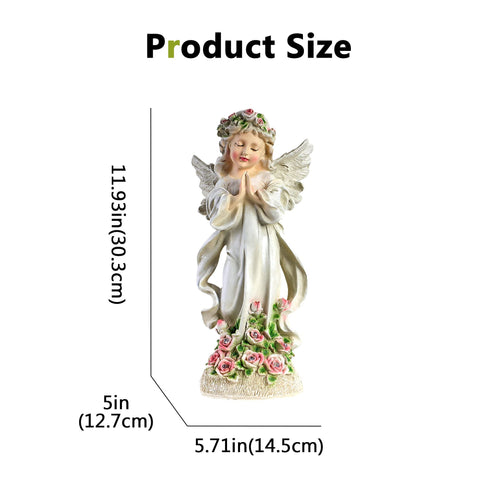 Solar Garden Statues Light, Pray Angel Garden Figurine